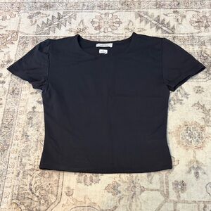 Aritzia Contour Black Short Sleeve Tee